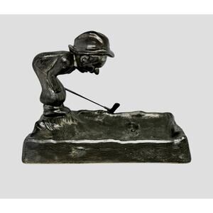 Mid 20th Century Tarnished-Resistant Silver Plate F. Duffer’s Ashtray 
Japan